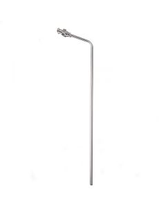 7.75” (195mm) Bent SS Sampling Cannula with Luer Adapter for 500ml Sampling 1/8” (3.2mm) Diameter Hanson Research / Erweka Compatible