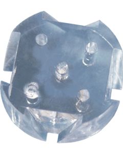 Fluted Plastic Disc for 6 Tube Disintegration Assembly