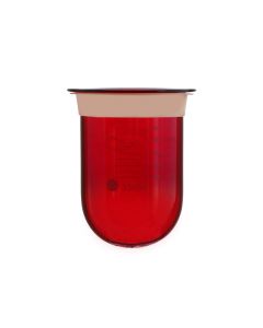 1000ml Distek Compatible Amber Glass Dissolution Vessel with Centering Ring, OEM#3010-0023